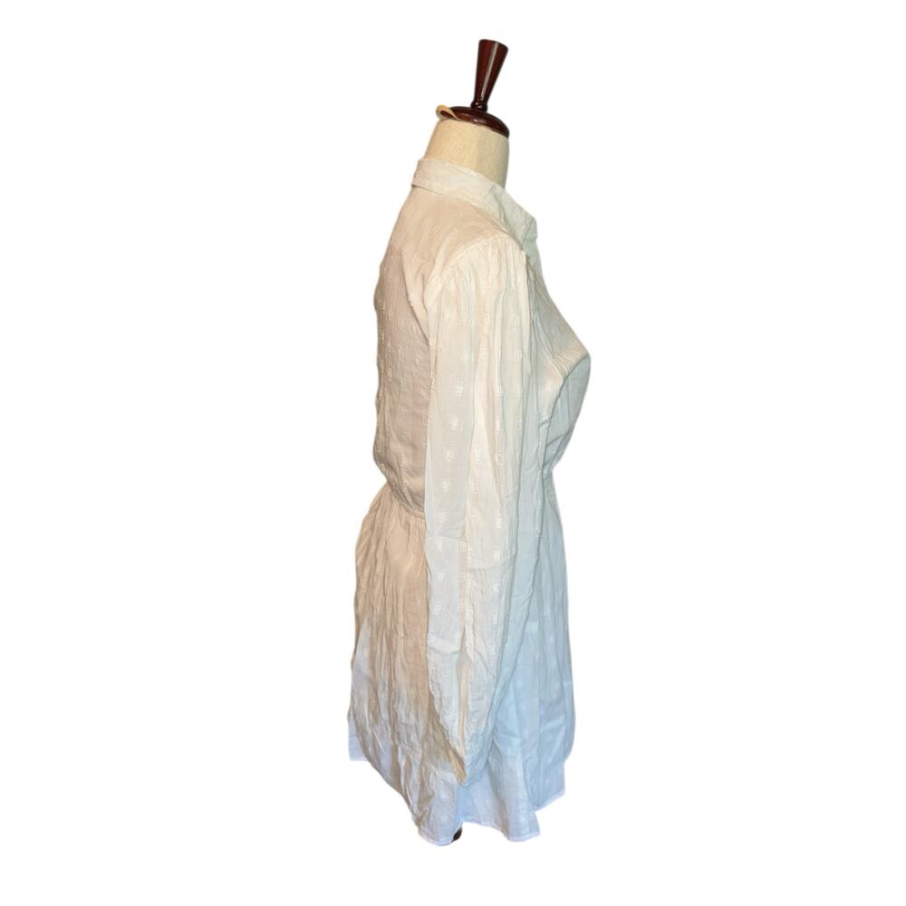 Sim & Sam long sleeve white eyelet dress size M - Picture 3 of 8